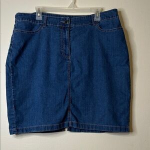 Kim Rogers Dark Blue Denim Mini Skirt